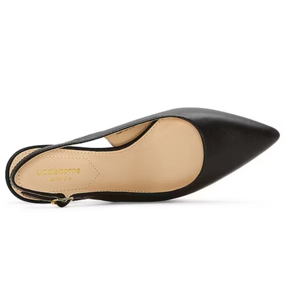 NiB Liz Claiborne Women's Keith Kitten Heel Pumps Black Size 9 WD $75 RY1414 - Picture 2 of 4